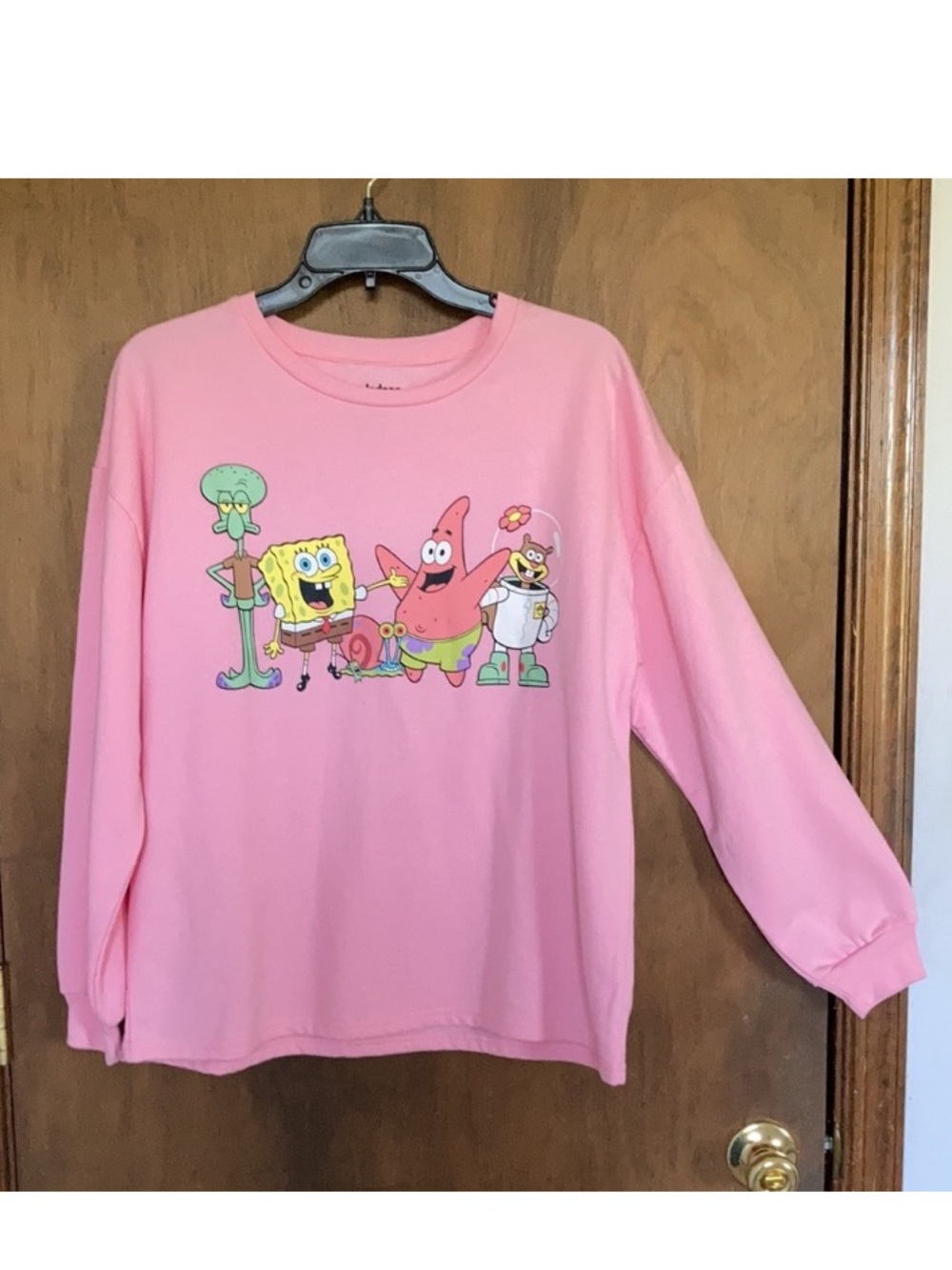 Nickelodeon Spongebob and friends pull over sweatshirt pink XL jrs